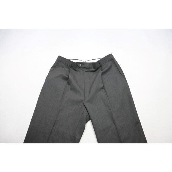 Tommy Hilfiger 100% Wool Dark Gray Suit Pants Jacket USA MADE Mens 34 x 32 x 44L - Picture 8 of 16